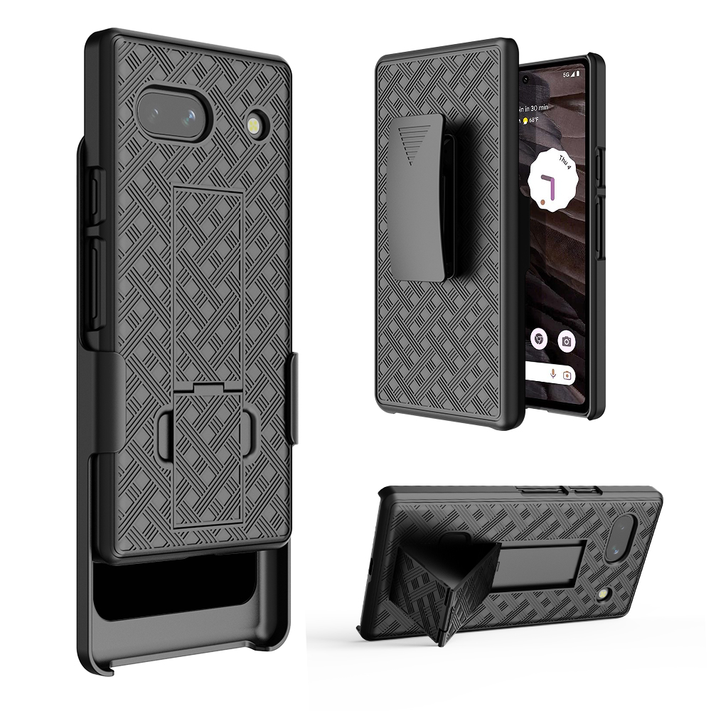 Luxury Belt Holster Cell Phone Shell Google Pixel 7A with Durable